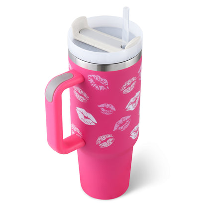 40oz Insulated Stainless Steel Tumbler with Handle